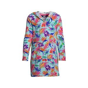 Kids Long Sleeve Hooded Front Pocket Terry Cloth Swimsuit Cover-Up XL 14/16
